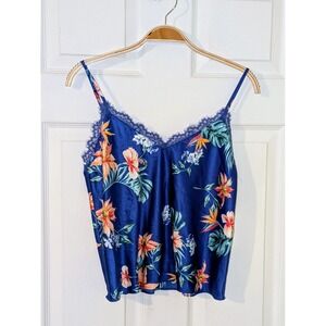 INC Intimates Cami Top Floral‎ Lace Trim Sleeveless XS NWT